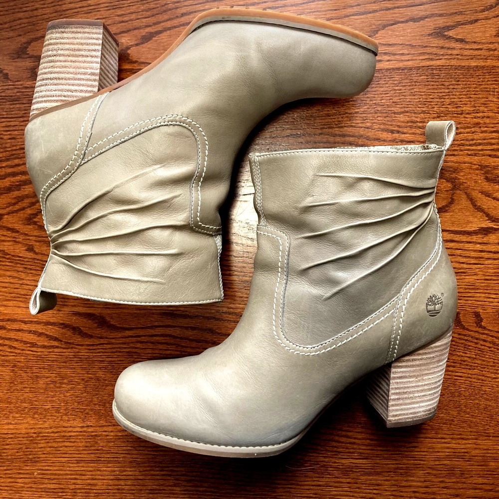 Timberland Earthkeeper Rudston Ankle Boot Womens 10 Taupe Leather Bootie 28654M